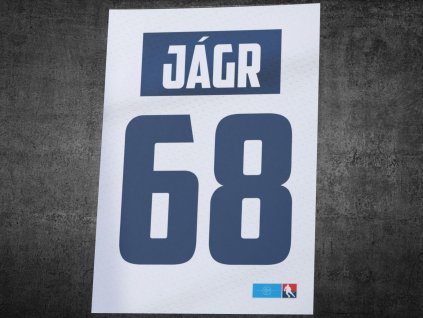 jaromir jagr JJ68 rytíři kladno plakát