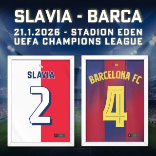 Slavia ⚪🔴 se nemá po zápase Ligy Mistrů s FC Barcelona 🔵🔴 rozhodně za co stydět! Jak Sešívaní, tak Blaugranas u nás najdou...