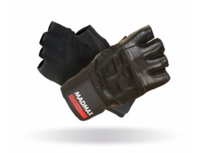 MADMAX VÝPRODEJ Fitness rukavice PROFESSIONAL BLACK