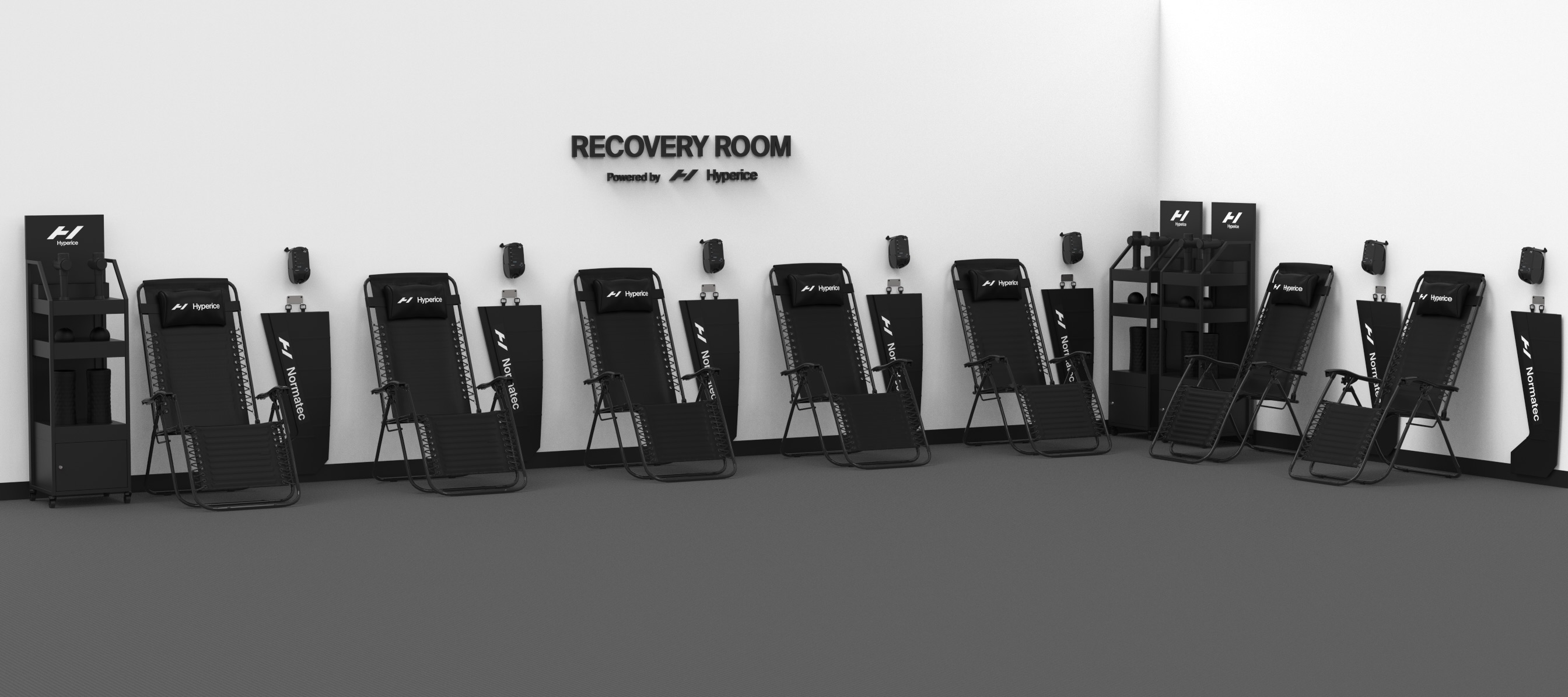 Recovery zóna ve fitness centru