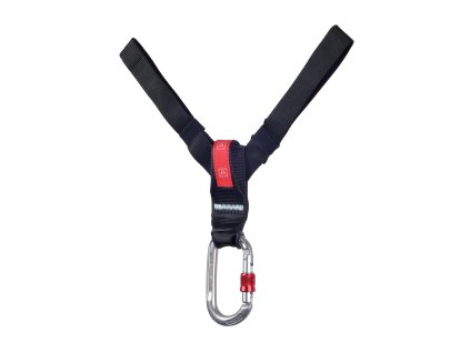 V-Carabiner (Velikost M-L, Barva Black / Red)