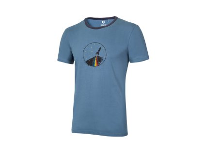 CLASSIC T ORGANIC Men Rainbow Rocket (Pohlavi M, Velikost S, Barva Bluestone)