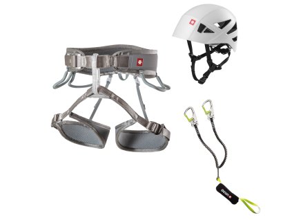 VIA FERRATA TWIST SHARD SET (Velikost XS-M, Barva Grey Silver / Green)