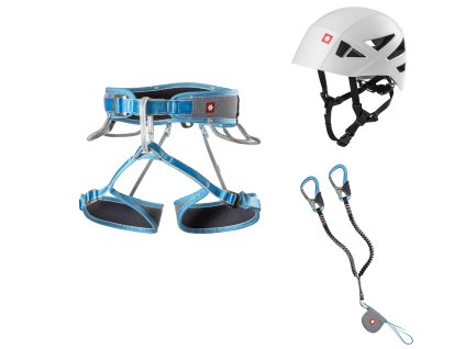 VIA FERRATA TWIST TECH ECO CAPTUR LITE SWIVEL SHARD SET (Velikost XS-M, Barva Grey / Blue)
