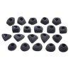 FOOTHOLDS SET 1 Bolt-on (Barva Black)