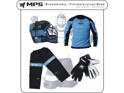 MPS brankarsky florbalovy set Blue