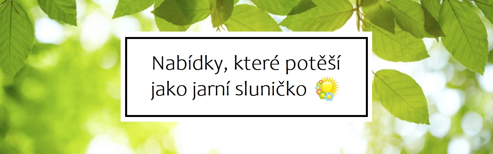 Přehled našich akcí, které potěší stejně dobře jako jarní sluníčko!