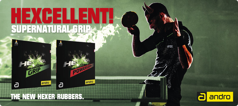 Recenze na nové potahy andro - Hexer Grip a Powergrip!