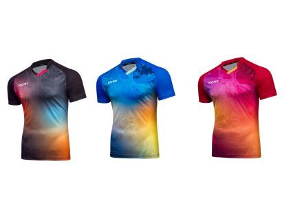 V Shirt 234 blue print