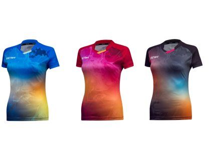 V Ladyshirt 235 black print