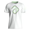 andro t shirt alpha T white green 300 021 233 unisex 1 front