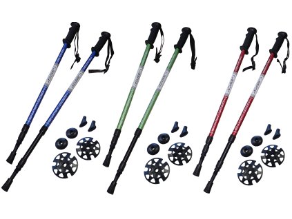 KUBIsport LTH130PK trekingové hole - 1 pár s příslušenstvím