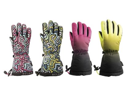 Relax PUZZY dětské - junior lyžařské rukavice