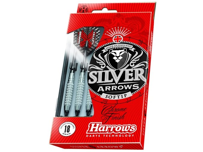 HARROWS SOFT SILVER ARROW šipky s plastovým hrotem