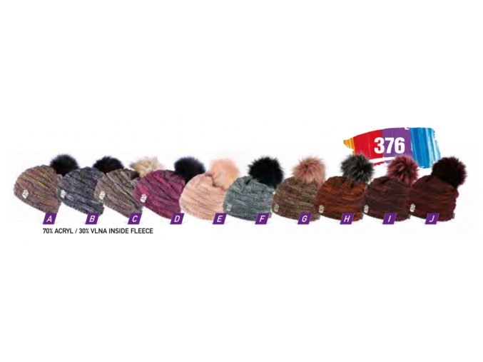 Capu 376 dámská pletená zimní čepice
