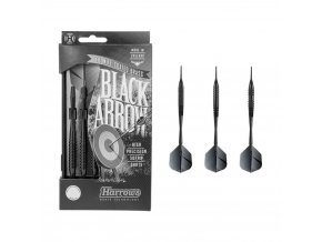 HARROWS SOFT BLACK ARROW šipky s plastovým hrotem