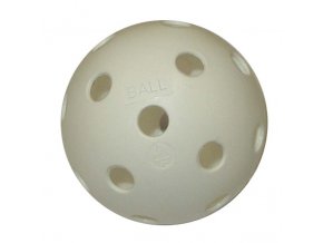 Florbalový míček necertifikovaný bílý