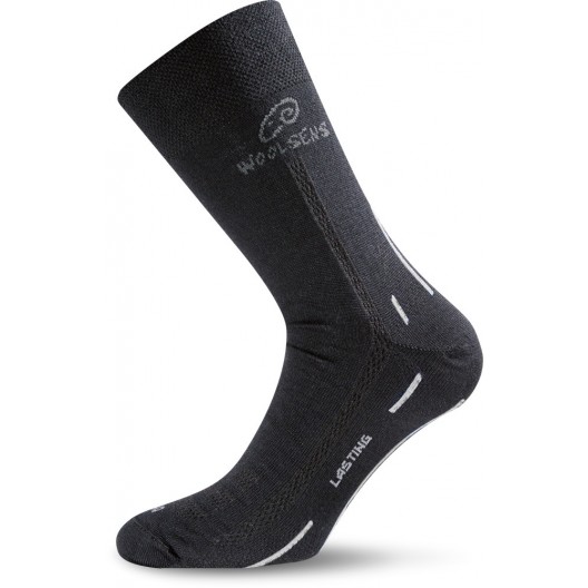 Lasting WLS merino ponožky Barva: 901 černá, Velikost: S (34-37)