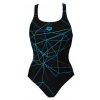 Arena W BRILLIANCE SWIM PRO BACK ONE PIECE ČERNÉ dámské plavky