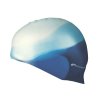 ABSTRACT-Plavecká čepice silikonová bílá s modrým v zadu	