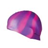 ABSTRACT-Plavecká čepice silikonová fialovo-růžové pruhy	