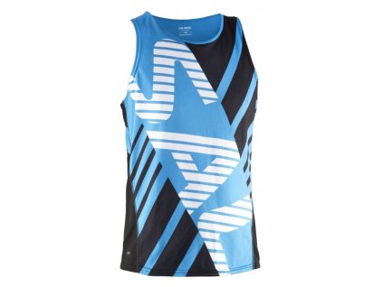 SALMING Run Team Race Singlet Black/Cyan (Velikosti oblečení XS)