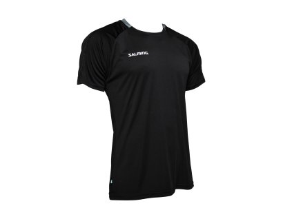 SALMING Core 22 Match Tee JR Black/Asphalt (Velikosti oblečení 128)