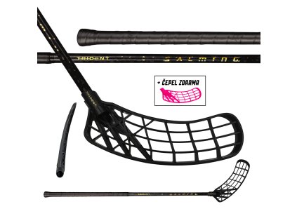 SALMING Trident Q-series Carbon Pro 2.0 LTD 29 Black/Gold + čepel zdarma (Délka hole 92 (103) cm, Strana hole Pravá ruka dole)
