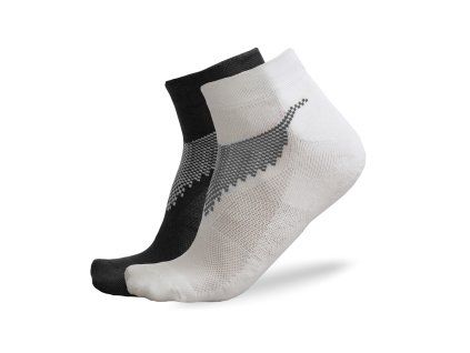 freez ancle socks 2 pack black white 43 46