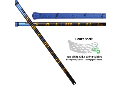 SALMING P-series Carbon Impact Shaft 27 Black/Blue (Délka hole 96 (107) cm)