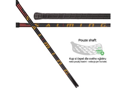 SALMING Q-series Carbon Swift Shaft 27 Black/Red (Délka hole 96 (107) cm)
