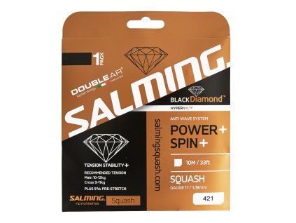 SALMING Black Diamond String Single Black Single 10m
