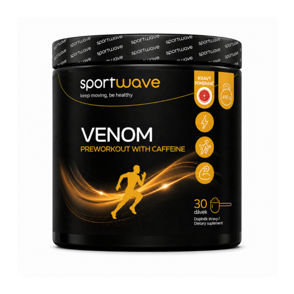 venom preworkout with caffeine krvavý omeranč