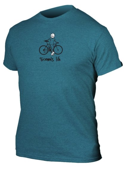 Tričko TRIMMS LIFE  jade dome Cycling (Barva Jade dome, Velikost S, Potisk Cycling)