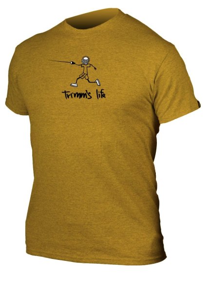 Tričko TRIMMS LIFE gold Sword (Barva gold, Velikost S, Potisk Sword)