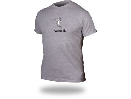 Tričko TRIMMS LIFE sport grey Volleyball (Barva Sport grey, Velikost S, Potisk Volleyball)