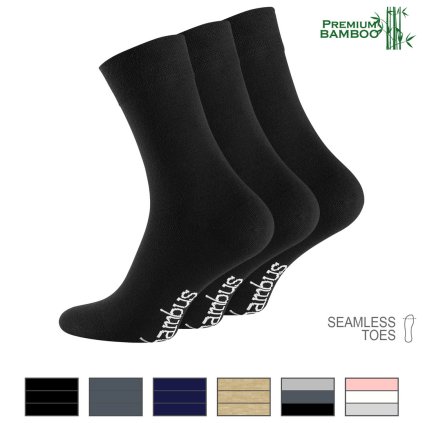 Ponožky unisex bambusové - 3 páry