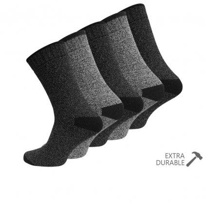 Ponožky pánské extra odolné BOOT SOCKS - 5 párů