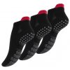 Ponožky dámské sportovní s podrážkou ABS - vhodné na jógu - 3 páry