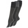 Podkolenky dámské žebrované - odstíny šedé - 3 páry