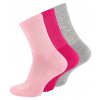 Ponožky dámské sportovní bavlněné - mix barev - 3 páry