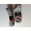 Ponožky unisex kotníčkové - šedé -  5 párů - vel.43/46