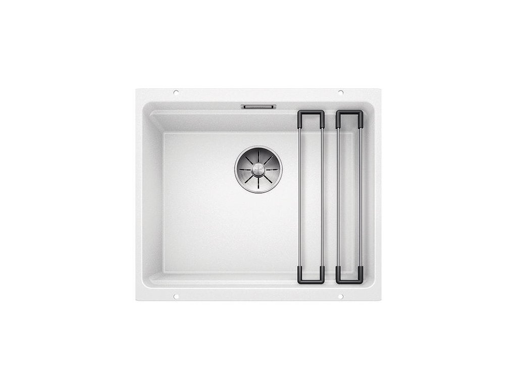 Blanco ETAGON 500 U InFino Silgranit bílá bez excentru s pojezdy
