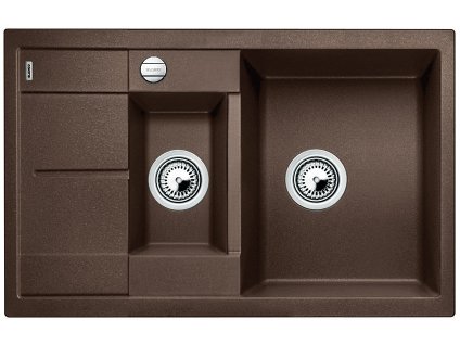 Blanco METRA 6 S Compact Silgranit jasmín oboustranné provedení s excentrem