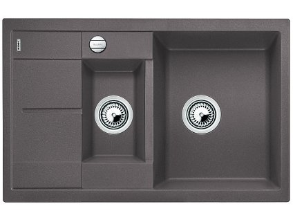 Blanco METRA 6 S Compact Silgranit šedá skála oboustranné provedení s excentrem
