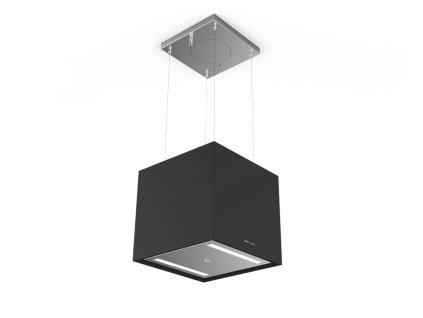 Ostrůvková digestoř SOFT CUBE NERO INGO F40