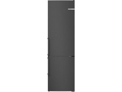 KGN39VXAU Serie 4 - Volně stojící chladnička s mrazničkou dole - 203 x 60 cm - černá matná ocel s úpravou proti otiskům prstů, Total No Frost