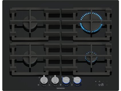 ER6A6PH40 iQ700 - Plynová varná deska - 60 cm - tvrzené sklo, černá