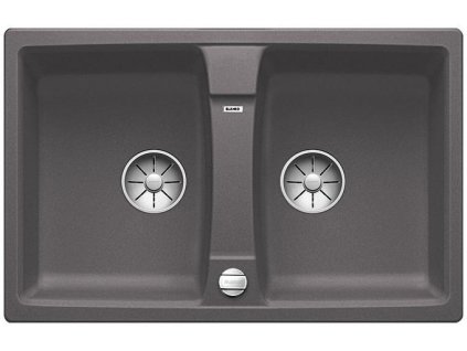Blanco LEXA 8 InFino Silgranit šedá skála oboustranný s excentrem