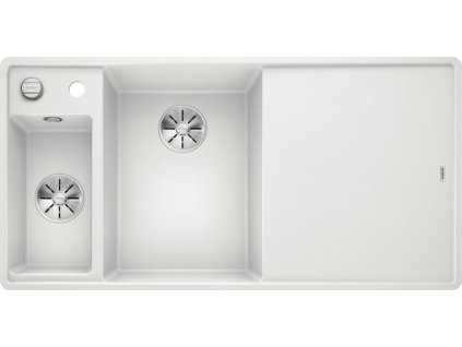 Blanco AXIA III 6 S-F InFino Silgranit bílá sklen.kráj.deska dřez vlevo s exc.